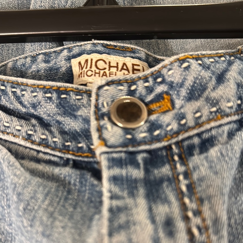 Michael Kors Blue Straight Leg Jeans Classic Fit - Picture 8 of 9